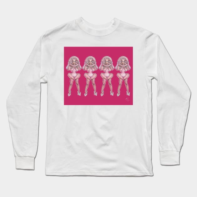 Violet Chachki (pink) Long Sleeve T-Shirt by AAHarrison